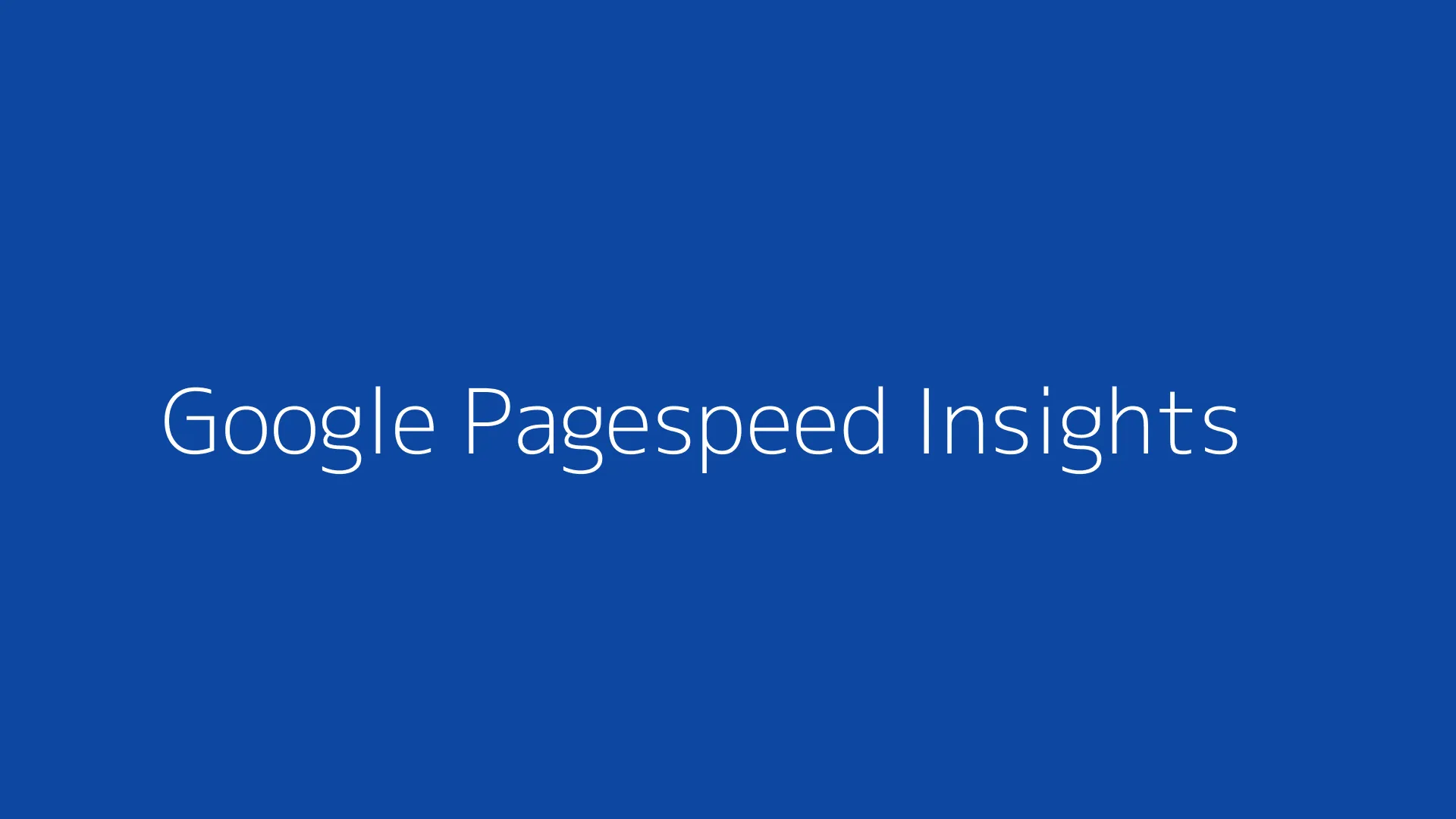 Tool Cek Skor Google Pagespeed Insights